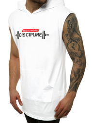 Moška majica brez rokavov bela OZONEE MACH/M1211