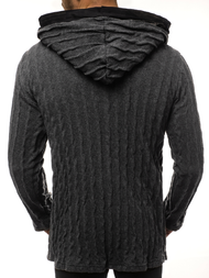 Moška jopa s kapuco grafitna OZONEE MACH/2138