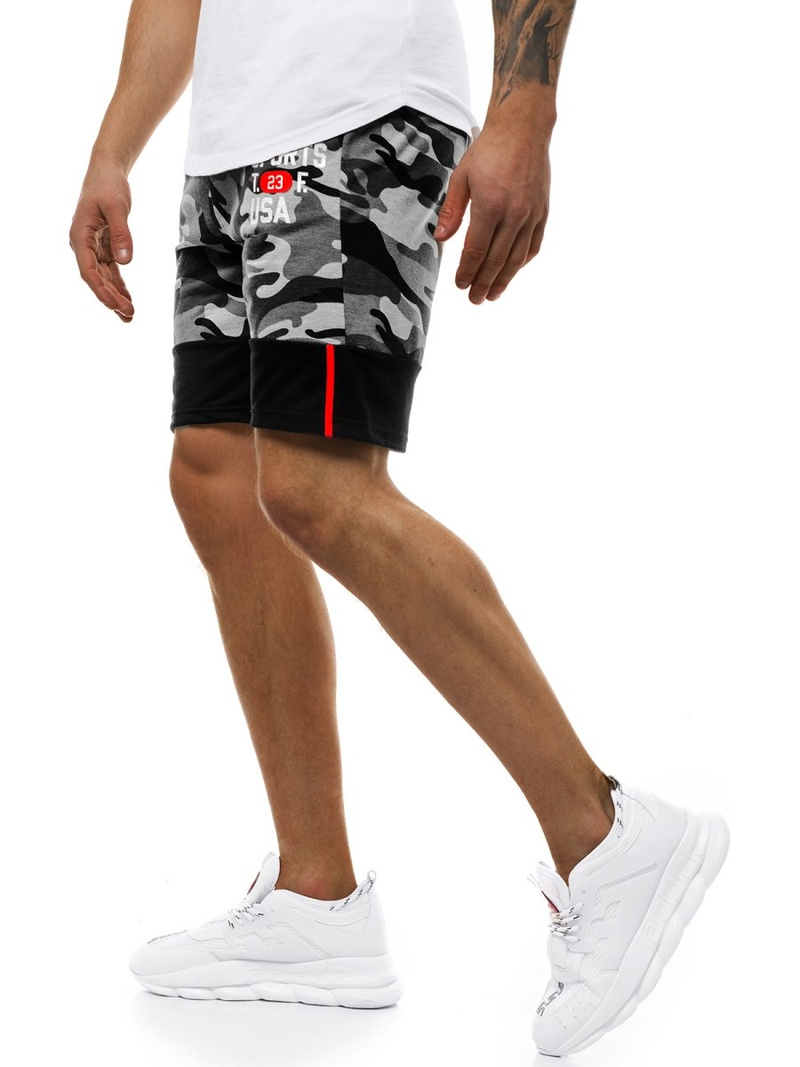 Moške kratke hlače sive OZONEE JS/KK300158