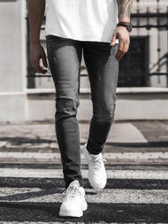 Moške kavbojke črne OZONEE NB/MP0057N