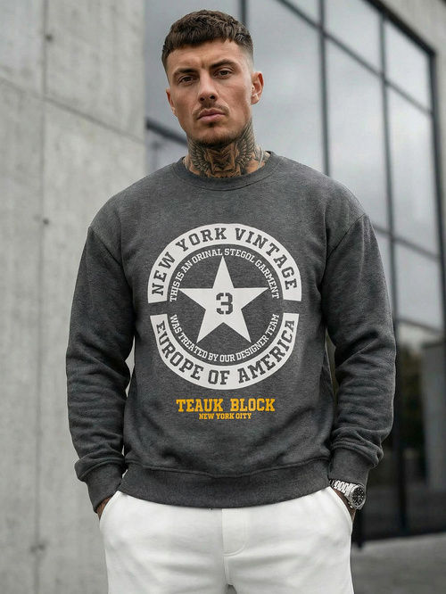 Moška jopa grafitna OZONEE JS/8B1768/5