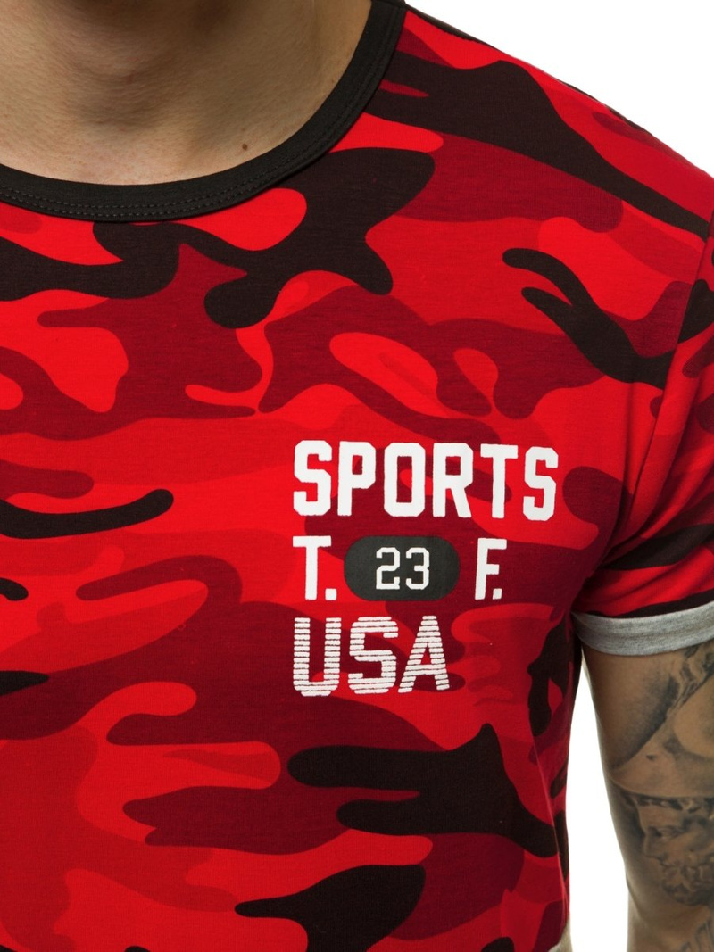 Moška majica rdeča OZONEE JS/SS10982