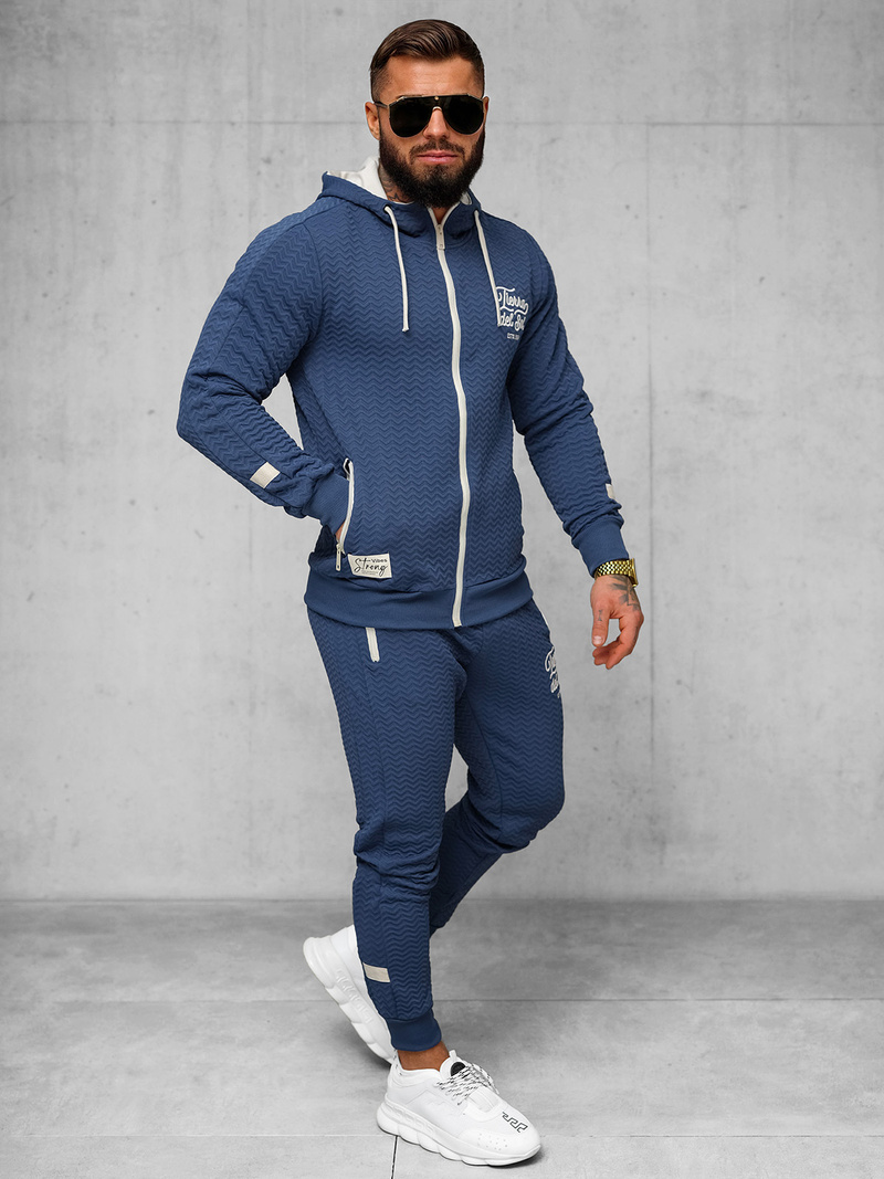 Moška trenirka indigo OZONEE O/FF5032AB