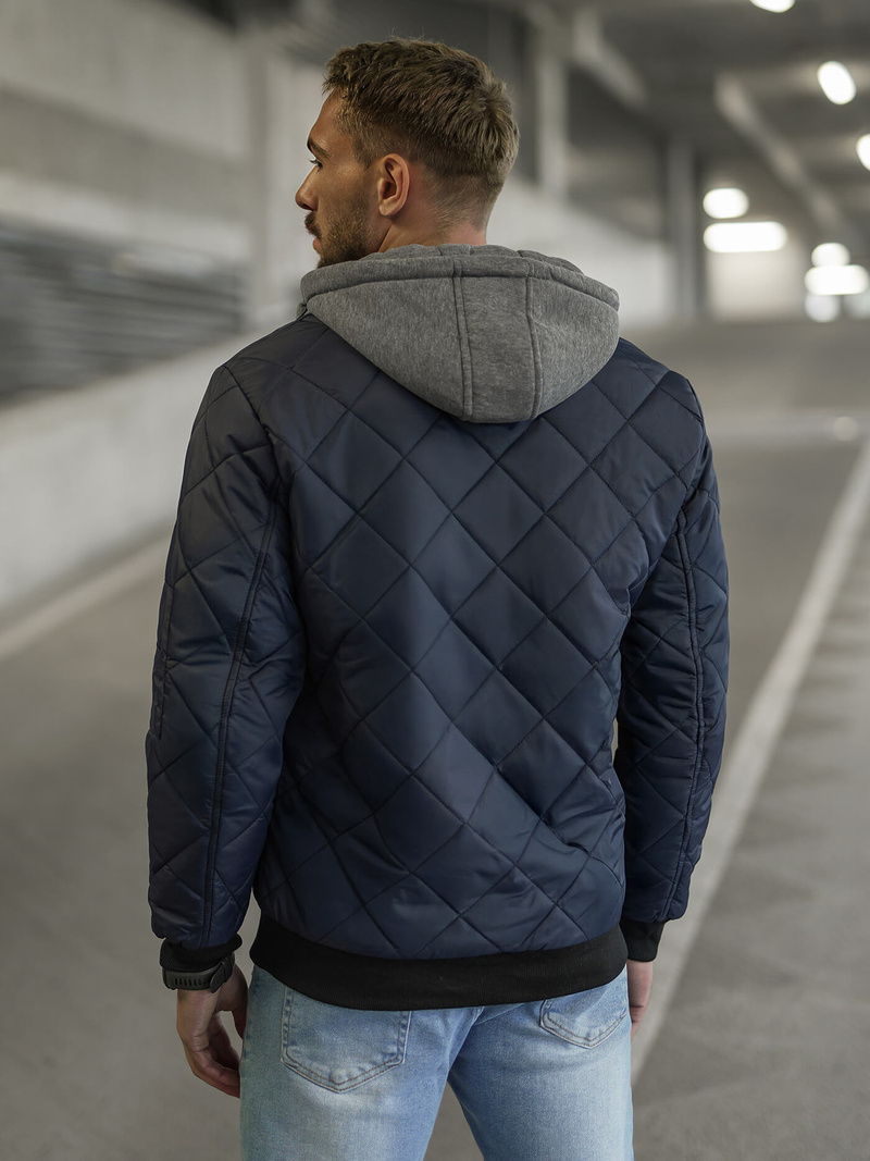 Moška jakna mornarsko modra OZONEE JS/8M986/215Z