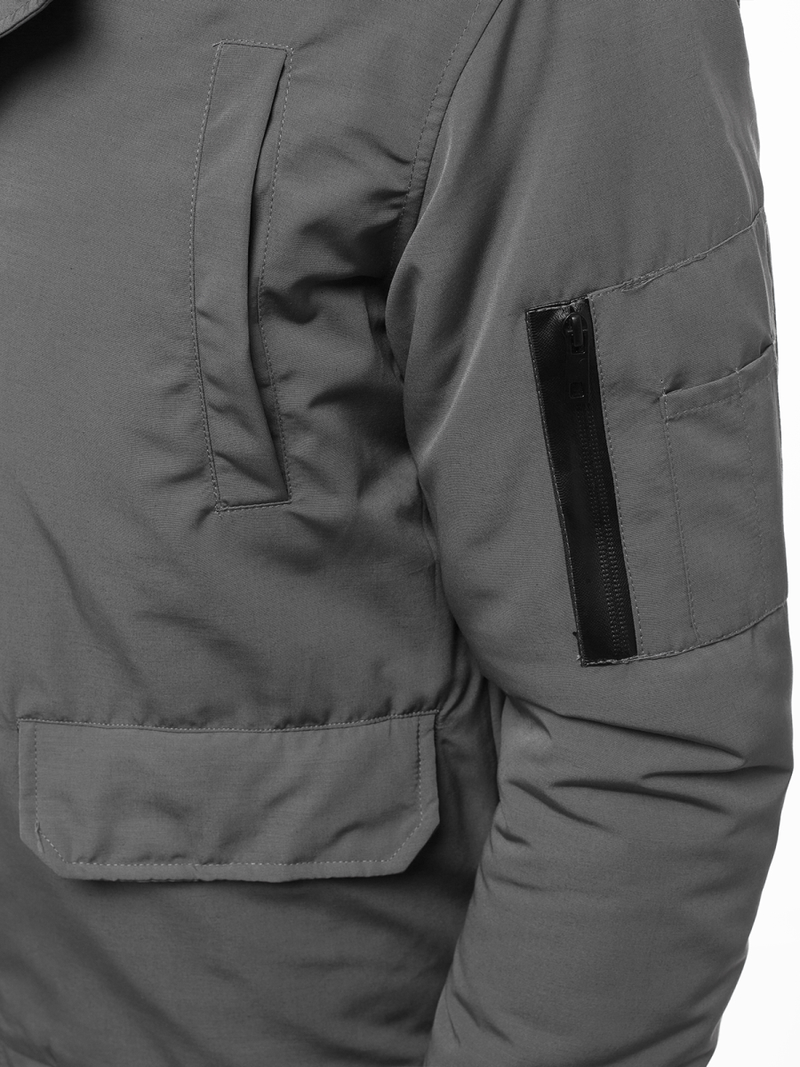 Moška zimska jakna siva OZONEE JS/2019005