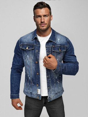Moška jeans jakna modra OZONEE NB/MJ542BSZ