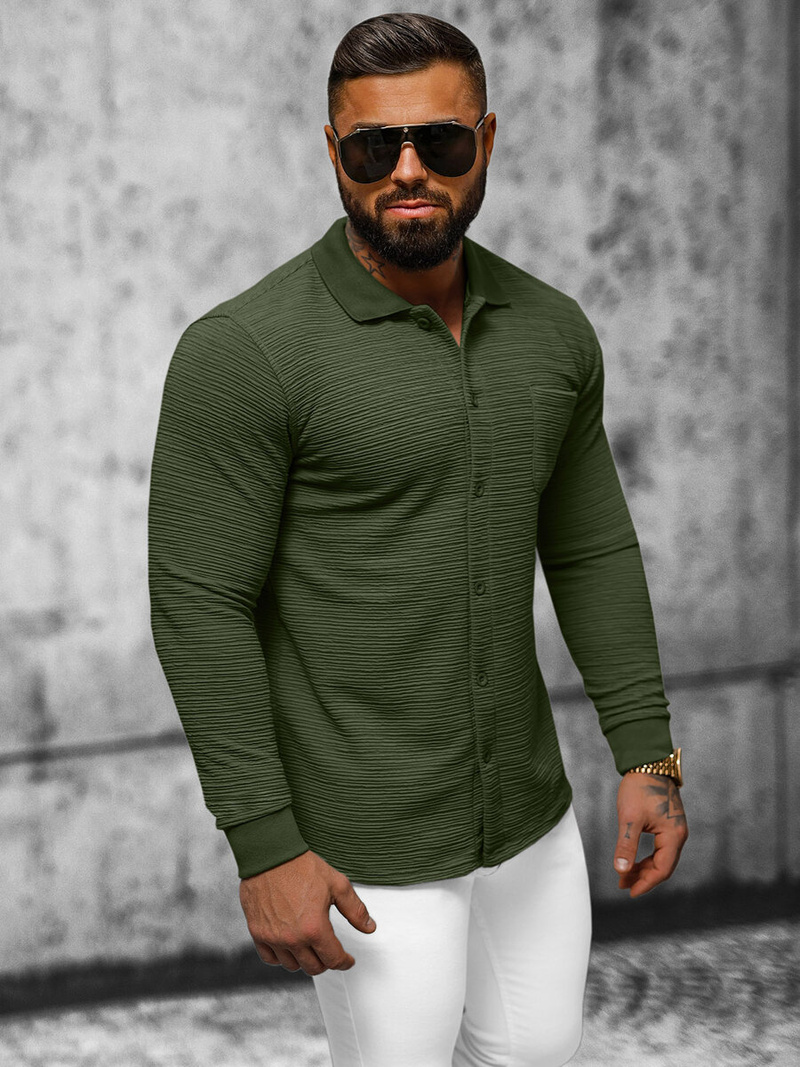 Moška jopa kaki OZONEE O/TB2262