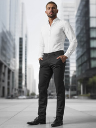 Moške Hlače Črne OZONEE V/5100