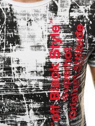 Moška majica bela OZONEE JS/SS10920