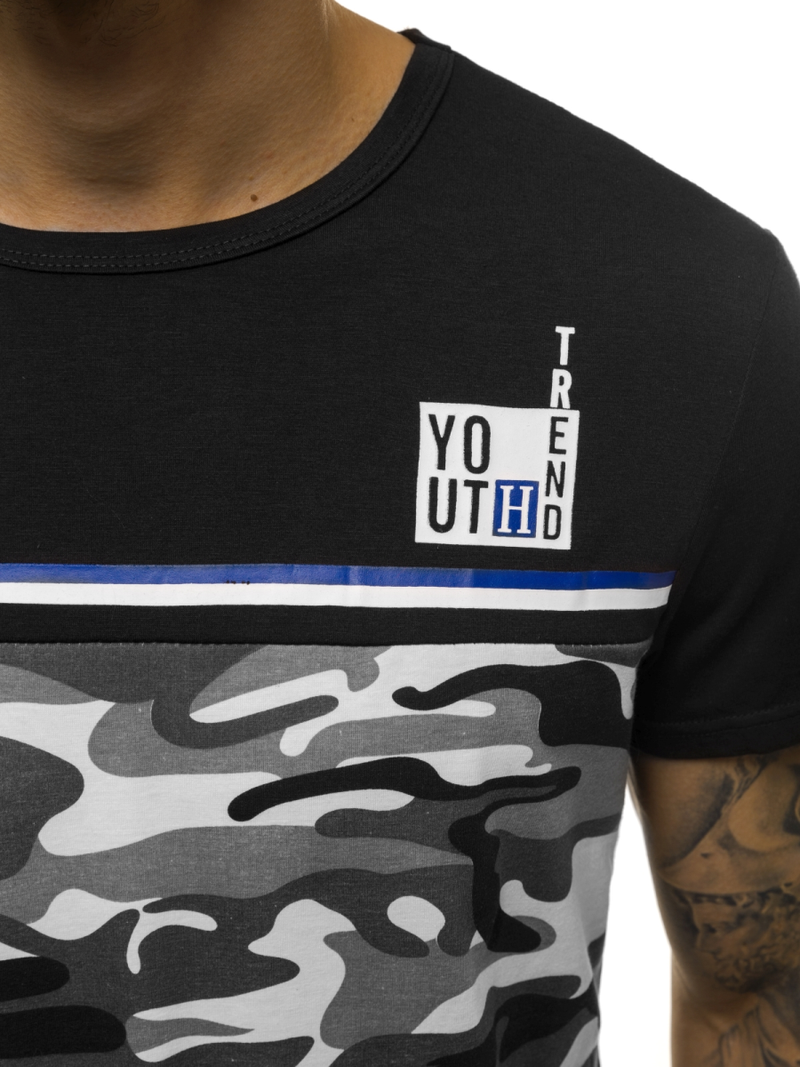 Moška majica črna OZONEE JS/SS10979