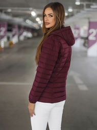 Ženska jakna bordo OZONEE JS/16M9103/01Z