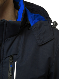 Moška prehodna jakna mornarsko modra OZONEE MG/2517