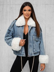 Ženska jeans jakna modra OZONEE JS/11Z8219Z