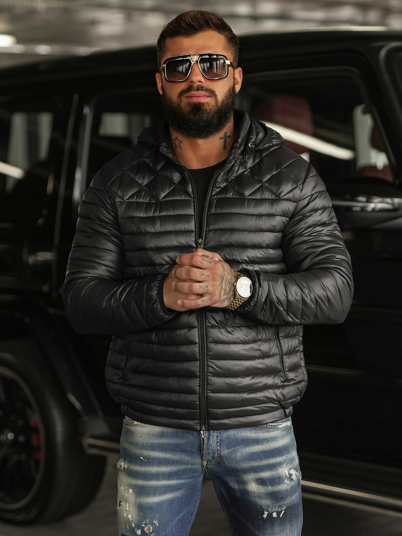 Moška jakna črna OZONEE JS/16M9328/392BZ