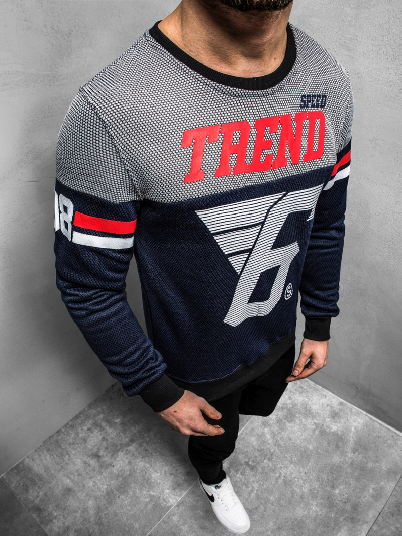 Moška jopa mornarsko modra OZONEE JS/DD752Z