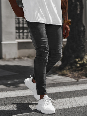 Moške Kavbojke Črne OZONEE NB/MP0025N