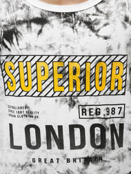 Moška majica brez rokavov bela OZONEE JS/SS11037