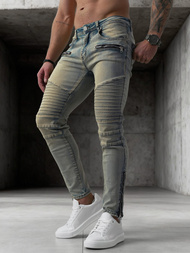 Moške Kavbojke modre OZONEE O/EM8886