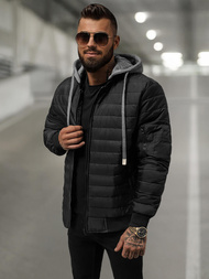 Moška jakna črna OZONEE JS/8M985/392