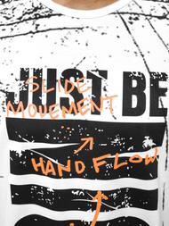 Moška majica bela OZONEE JS/KS1983Z