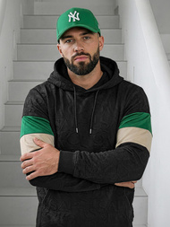 Moška jopa s kapuco črna OZONEE JS/3B578