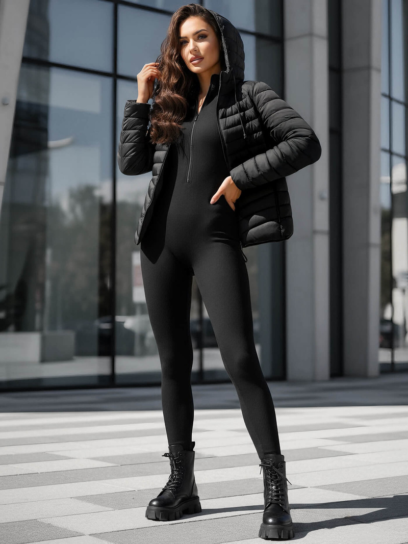 Ženska jakna črna OZONEE JS/11Z8226Z