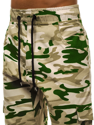 Moške hlače jogger bež OZONEE A/404