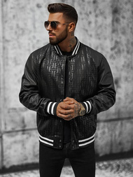 Moška prehodna bomber jakna črna OZONEE O/3A172