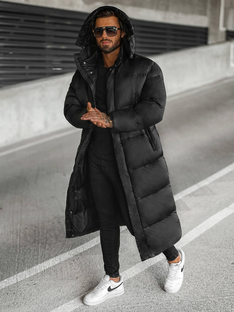 Moška zimska jakna črna OZONEE O/M3202Z