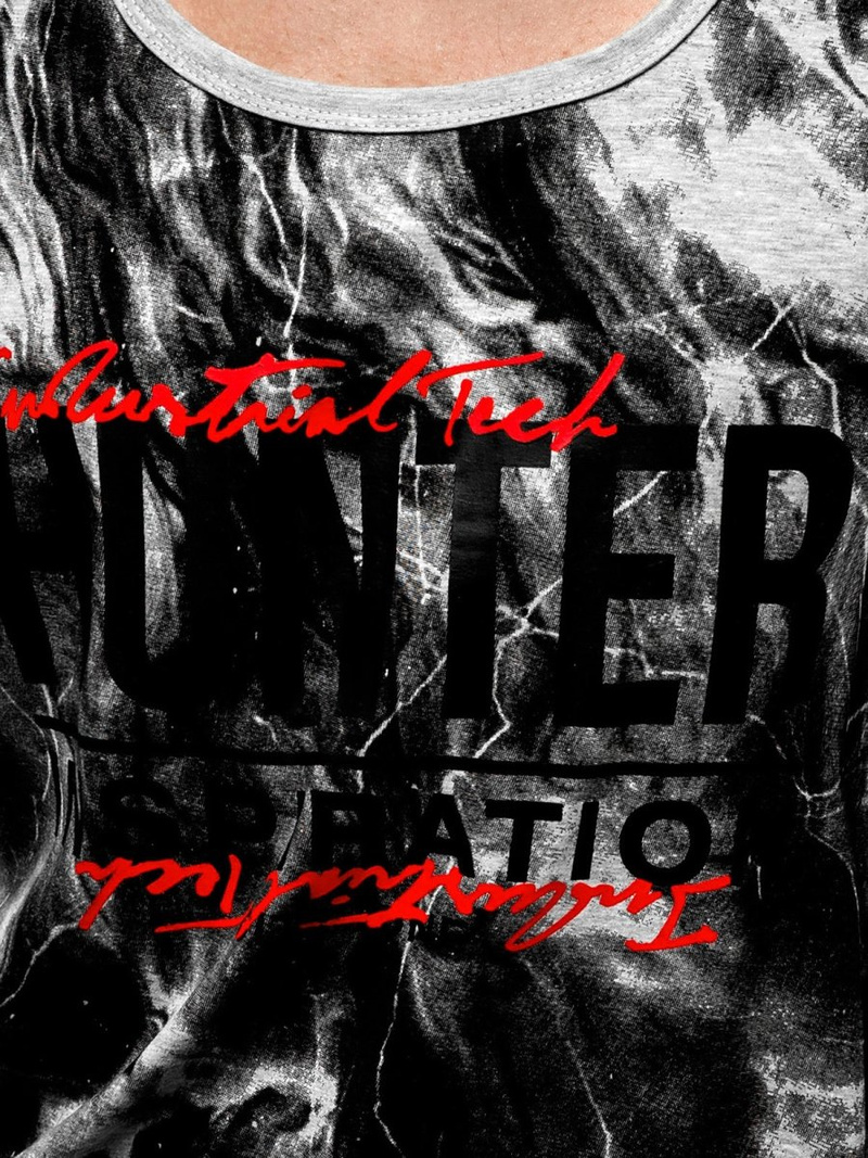 Moška majica brez rokavov siva OZONEE JS/SS11033