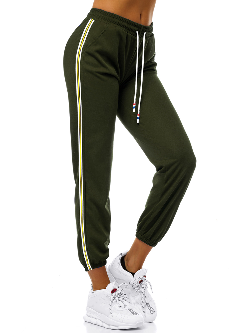 Ženske sportske hlače kaki OZONEE JS/1020/B7