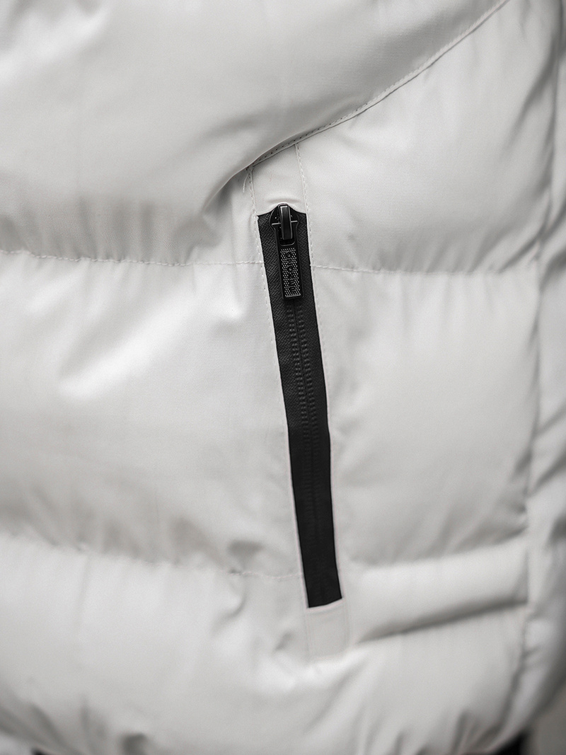 Moška zimska jakna bela OZONEE O/M798