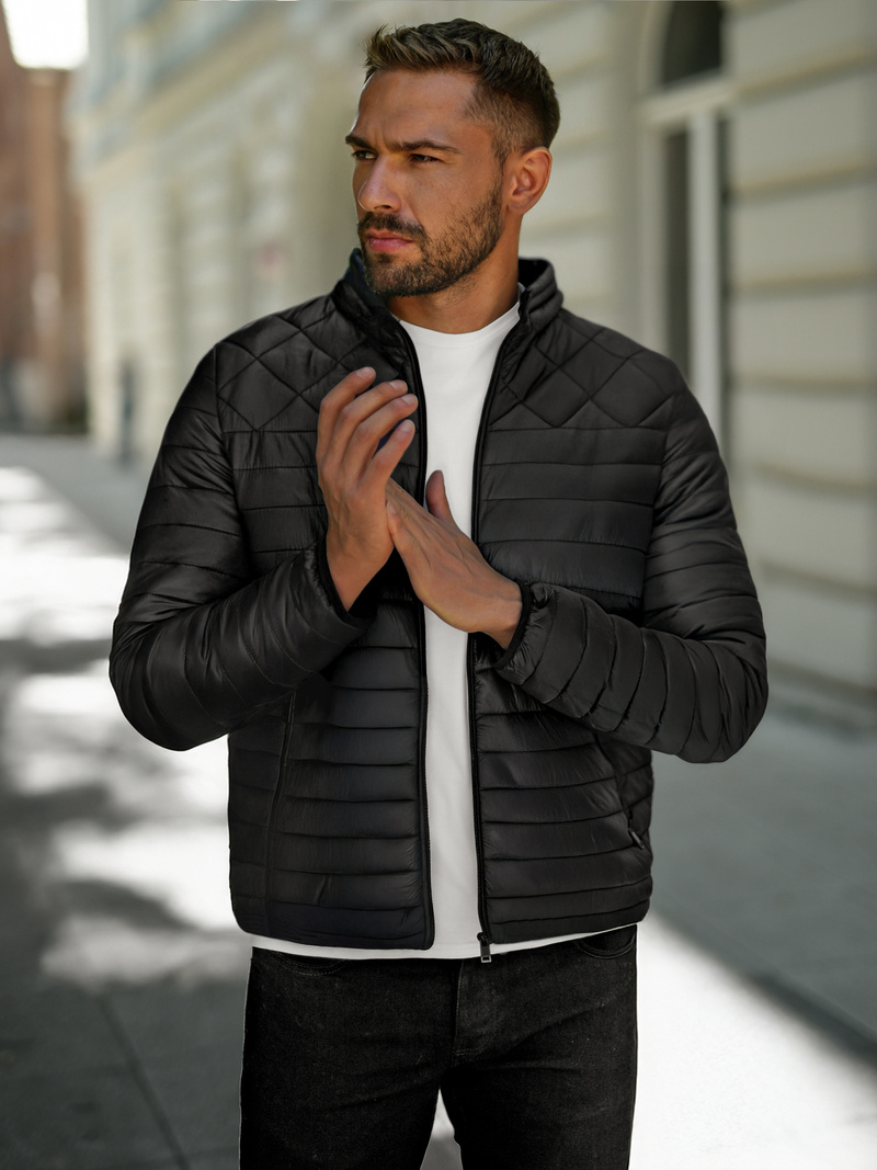 Moška jakna črna OZONEE JS/16M9328/392B