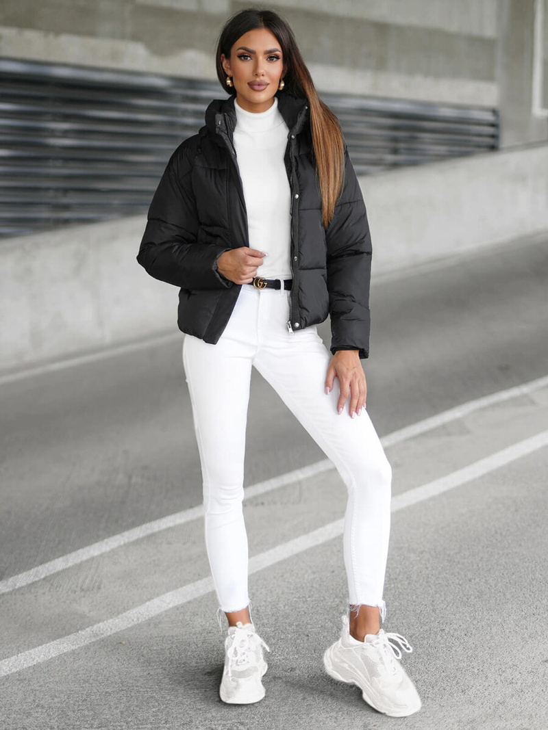 Ženska jakna črna OZONEE JS/16M9188/392Z