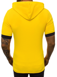 Moška majica s kapuco rumena OZONEE O/1273Z