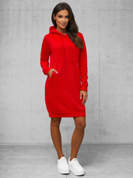 Ženska jopa s kapuco rdeča OZONEE JS/YS10005/18Z