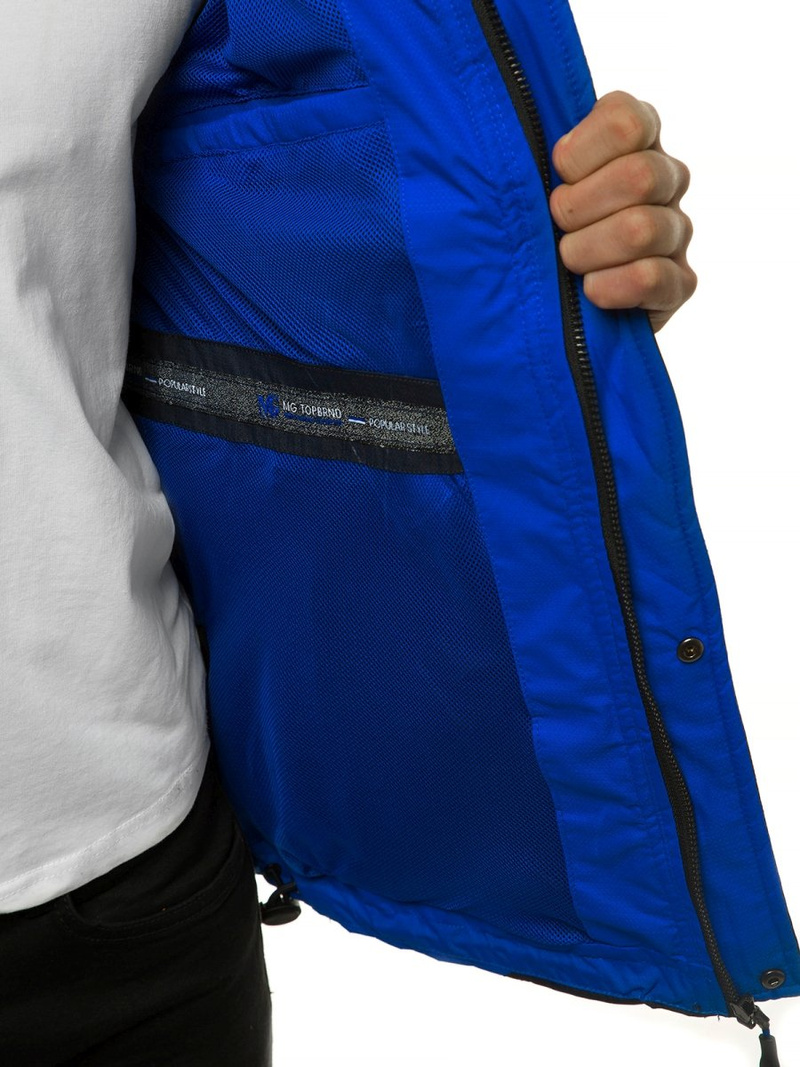 Moška prehodna jakna mornarsko modra OZONEE MG/2517