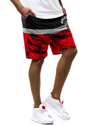 Moške kratke hlače rdeče OZONEE JS/KK300157