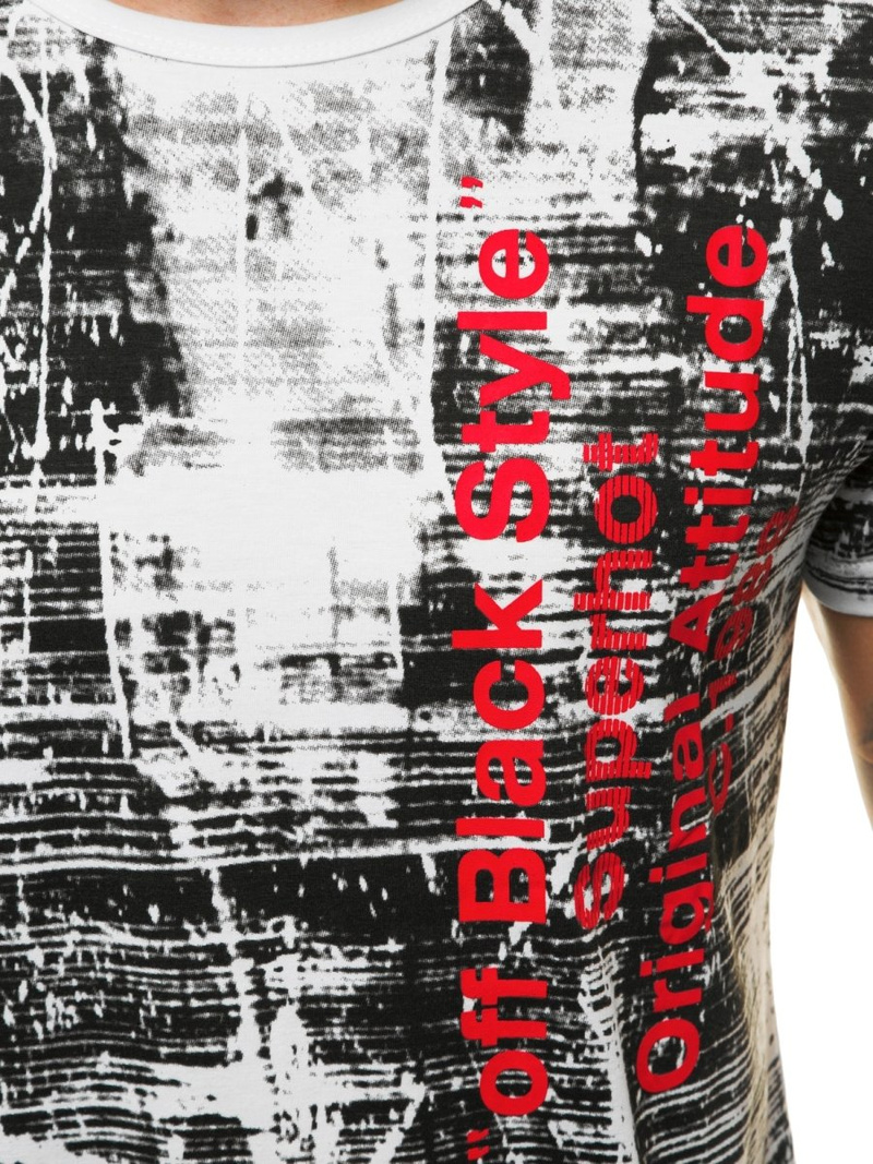 Moška majica bela OZONEE JS/SS10920