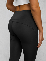 Ženske pajkice s širokimi nogami črne OZONEE JS/17K570/3