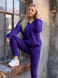 Ženske sportske hlače vijolične OZONEE JS/CK01/30