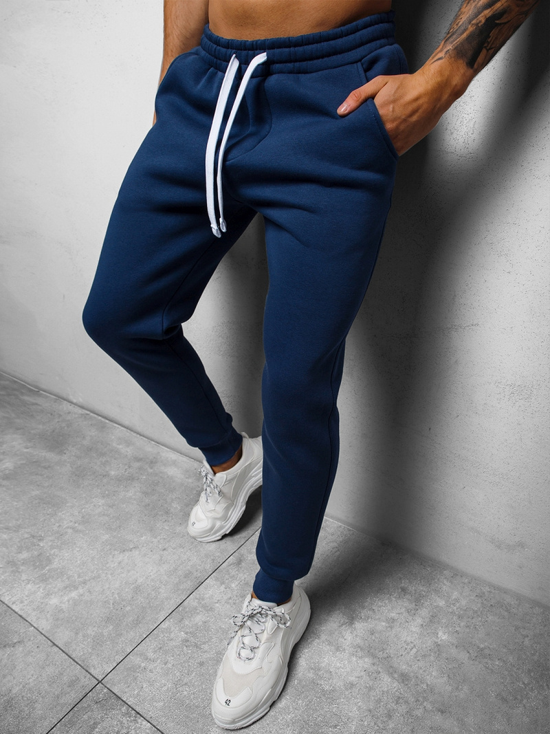 Moške športne hlače mornarsko modre OZONEE O/12110Z