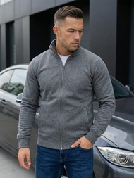 Moška jopa z zadrgo temno-siva OZONEE JS/2002Z