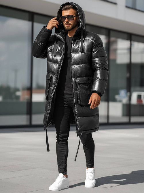 Moška zimska jakna črna OZONEE O/M3205Z