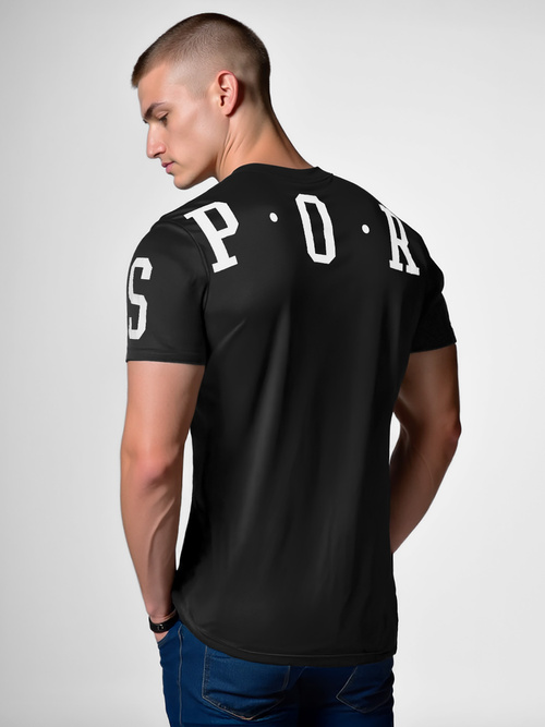 Moška majica črna OZONEE O/8T1260/3Z