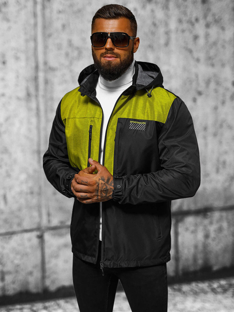 Moška jakna črna OZONEE JS/22M311/392