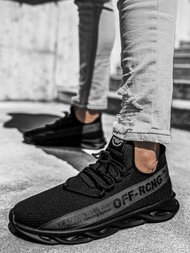 Moške superge črno-sive OZONEE T/02