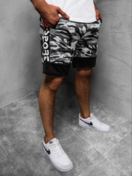 Moške športne kratke hlače sive OZONEE JS/KK300156Z