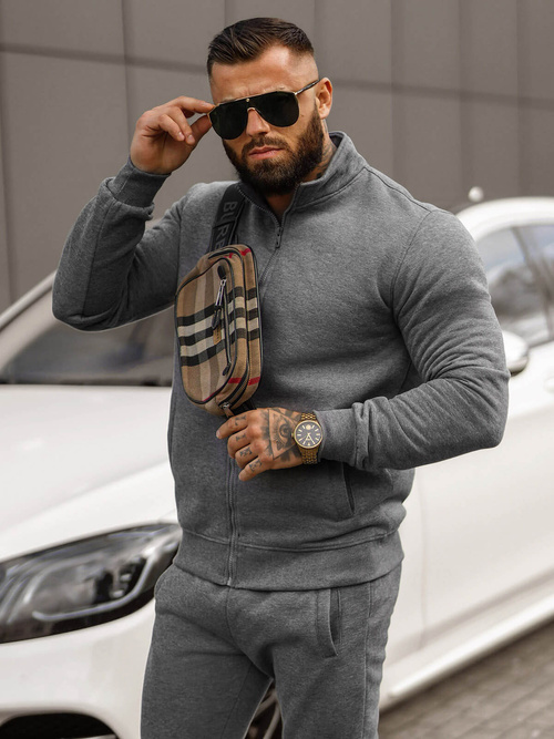 Moška trenirka grafitni OZONEE JS/68C10385/5Z