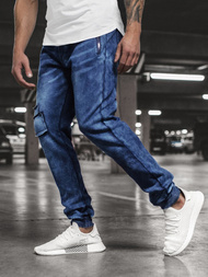 Moške hlače jogger modre OZONEE JS/KK1062